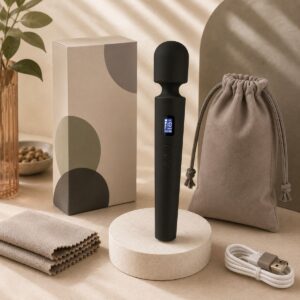 We Wand Large LCD Rechargeable Wand Massager warm premium ecommerce product photo