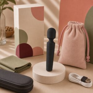 We Wand Small Rechargeable Wand Massager warm premium ecommerce product photo