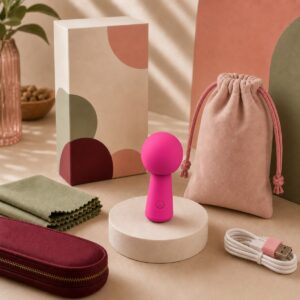 We Wand Mini Rechargeable Wand Massager warm premium ecommerce product photo