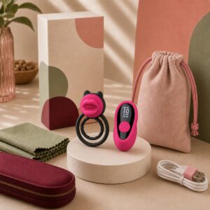 We Wand Remote Control Vibrating Ring warm premium ecommerce product photo