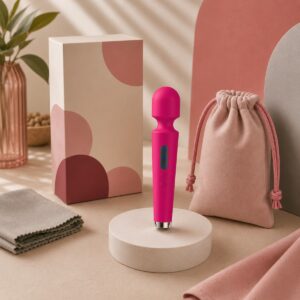 We Wand Medium Rechargeable Wand with Indicator Light warm premium ecommerce product photo