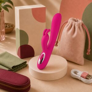We Wand Rechargeable Rabbit Vibrator warm premium ecommerce product photo