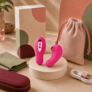 We Wand Rechargeable Suction Vibrator warm premium ecommerce product photo