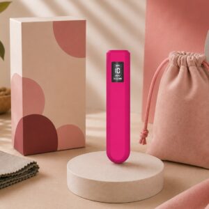 We Wand LCD Rechargeable Bullet Vibrator warm premium ecommerce product photo