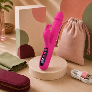 We Wand Rechargeable Dual Motor Vibrator warm premium ecommerce product photo